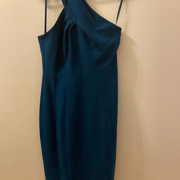 Blue one-shoulder Tory Burch Cocktail Dress, Sz 2 - Picture 4 of 4